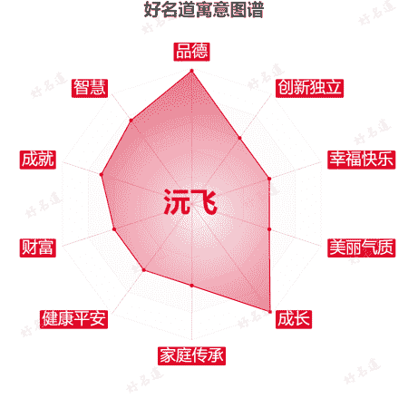 名字沅飞的寓意图谱