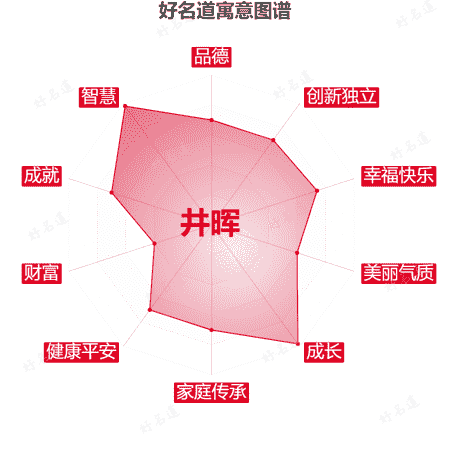 名字井晖的寓意图谱