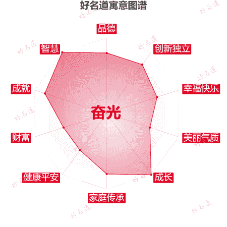 名字奋光的寓意图谱