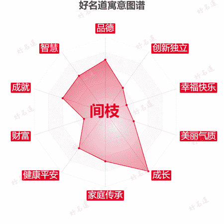 名字间枝的寓意图谱