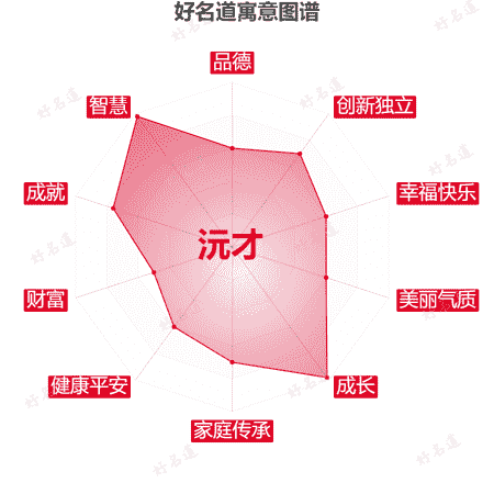 名字沅才的寓意图谱