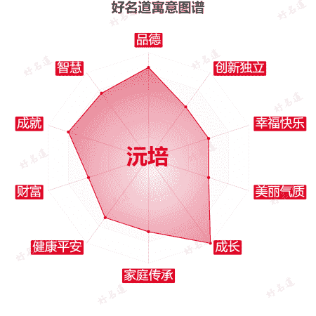 名字沅培的寓意图谱