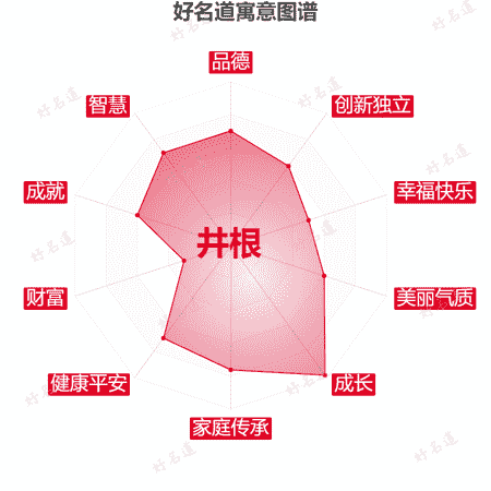 名字井根的寓意图谱