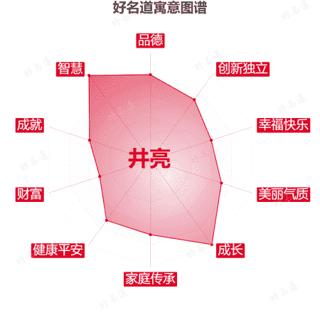 名字井亮的寓意图谱