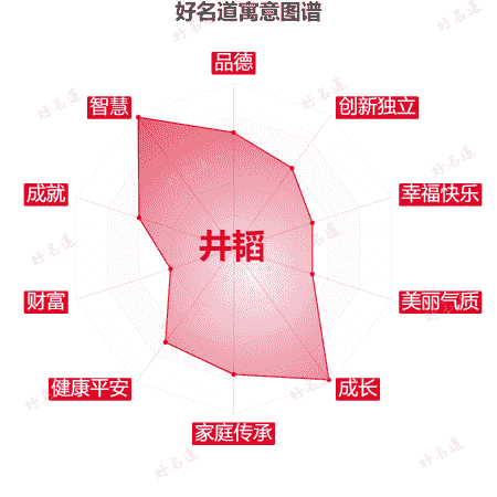 名字井韬的寓意图谱