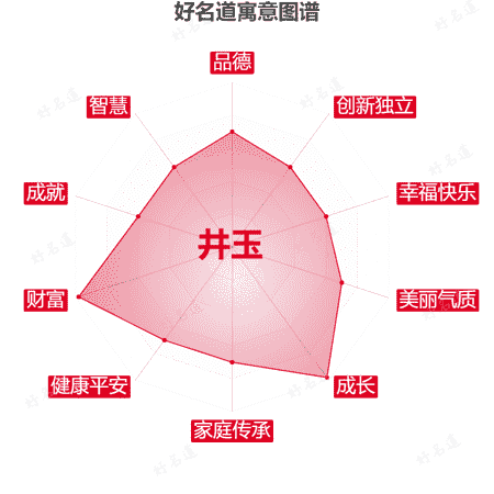 名字井玉的寓意图谱