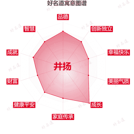 名字井扬的寓意图谱