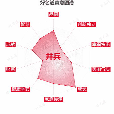 名字井兵的寓意图谱