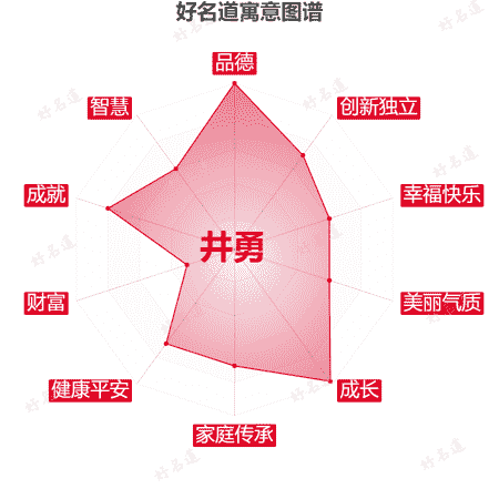 名字井勇的寓意图谱