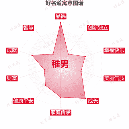 名字稚男的寓意图谱