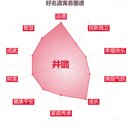 名字井璐的寓意图谱