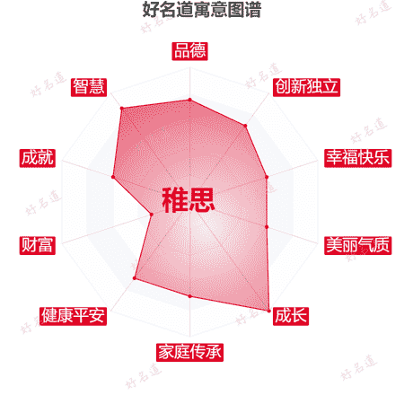 名字稚思的寓意图谱