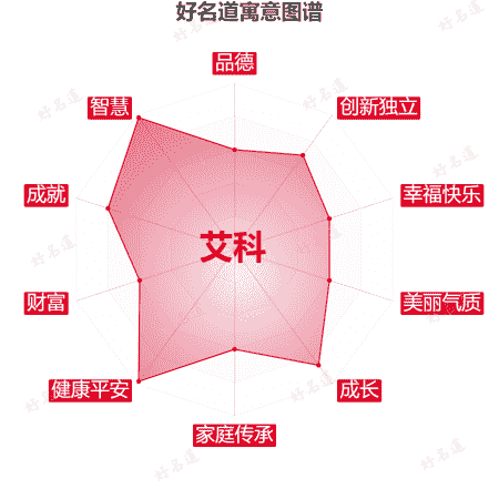 名字艾科的寓意图谱