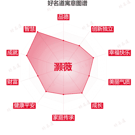 名字灏薇的寓意图谱