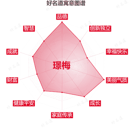 名字璟梅的寓意图谱