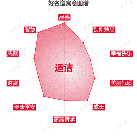 名字适洁的寓意图谱