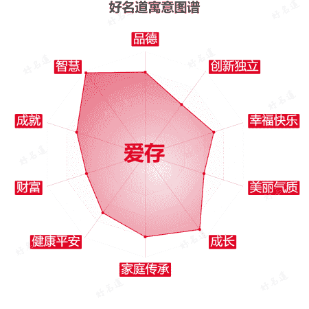 名字爱存的寓意图谱