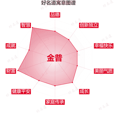 名字金普的寓意图谱