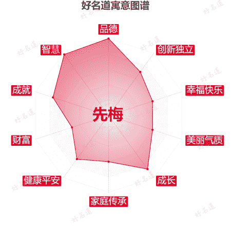 名字先梅的寓意图谱