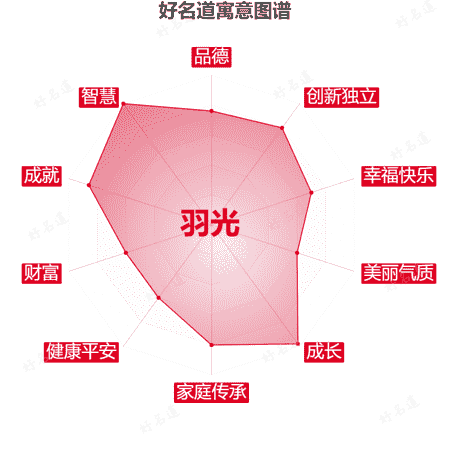 名字羽光的寓意图谱