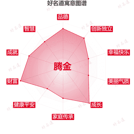 名字腾金的寓意图谱