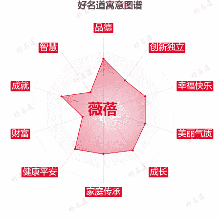 名字薇蓓的寓意图谱