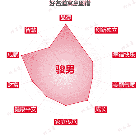 名字骏男的寓意图谱