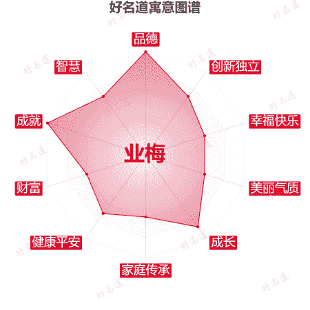 名字业梅的寓意图谱