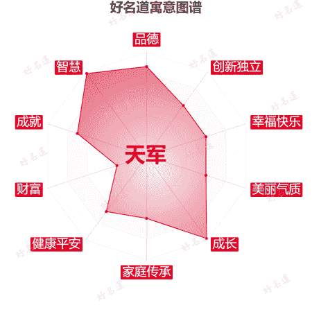 名字天军的寓意图谱