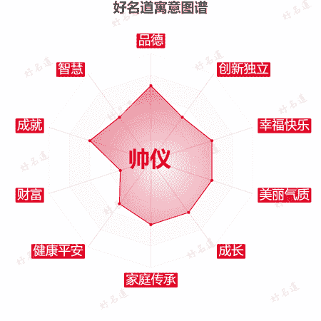 名字帅仪的寓意图谱