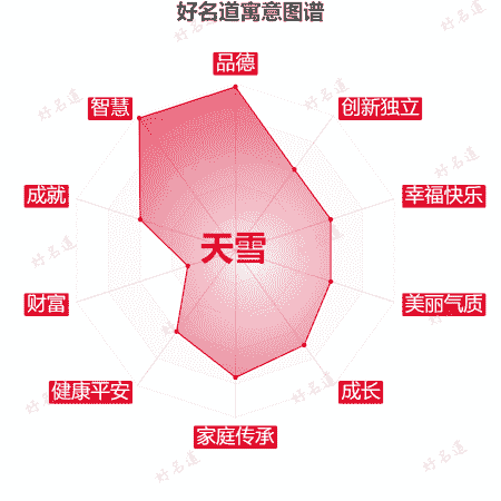 名字天雪的寓意图谱