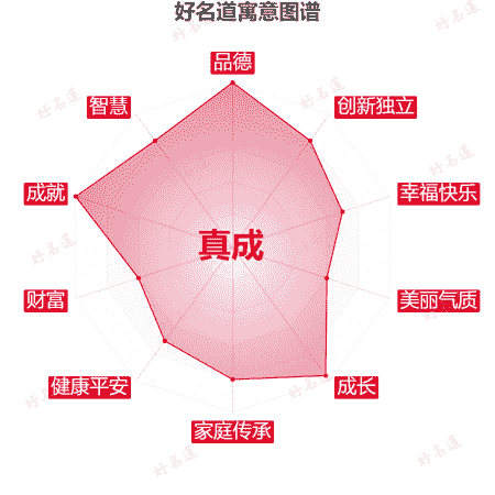名字真成的寓意图谱