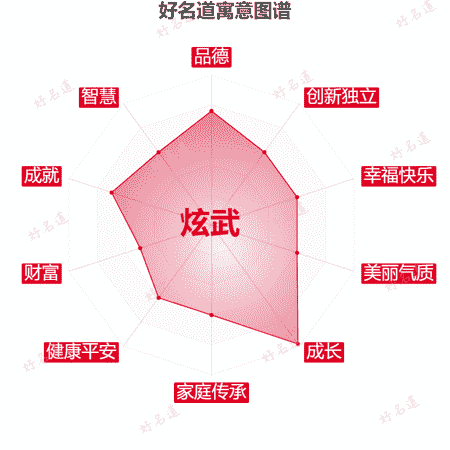 名字炫武的寓意图谱