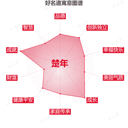 名字楚年的寓意图谱