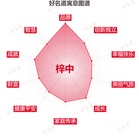名字梓中的寓意图谱