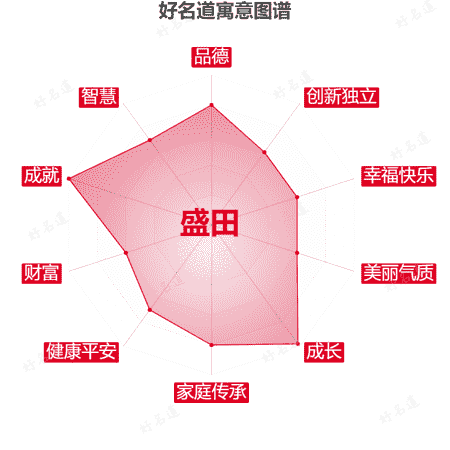 名字盛田的寓意图谱