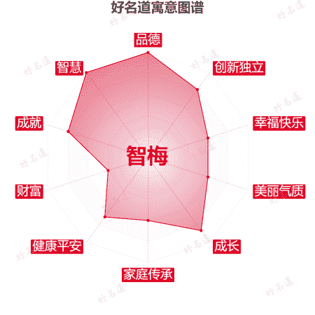 名字智梅的寓意图谱