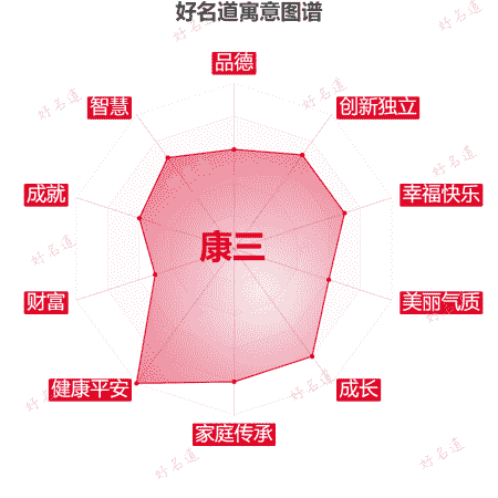 名字康三的寓意图谱