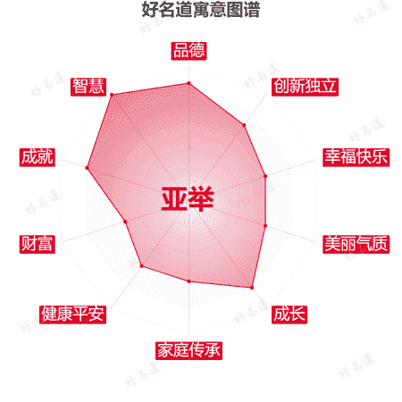 名字亚举的寓意图谱