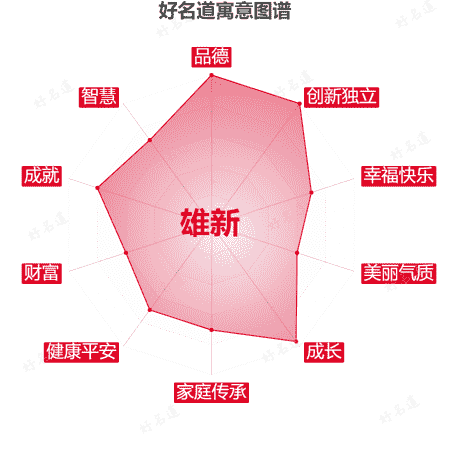 名字雄新的寓意图谱