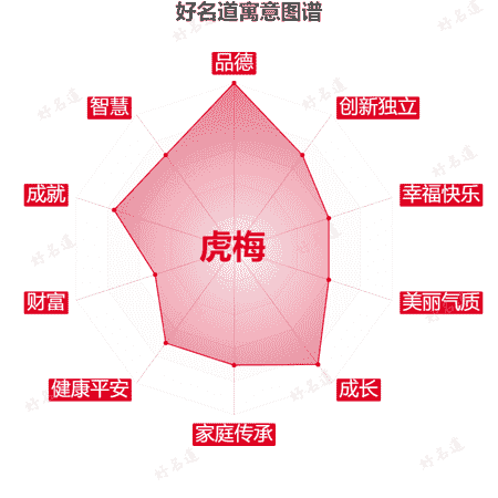 名字虎梅的寓意图谱