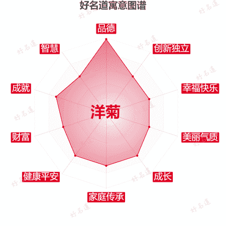 名字洋菊的寓意图谱