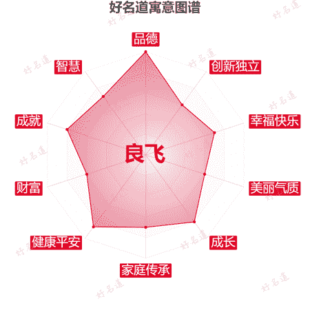 名字良飞的寓意图谱