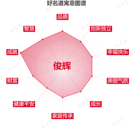 名字俊辉的寓意图谱