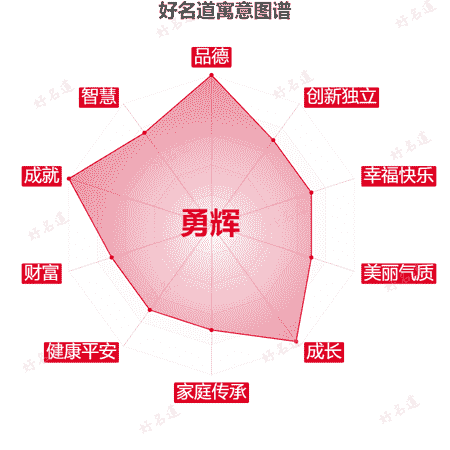 名字勇辉的寓意图谱