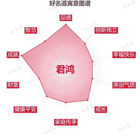 名字君鸿的寓意图谱