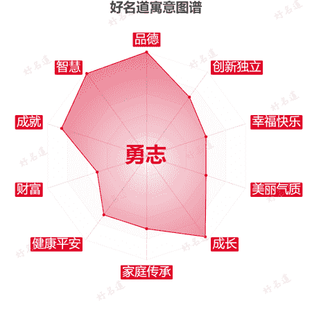 名字勇志的寓意图谱