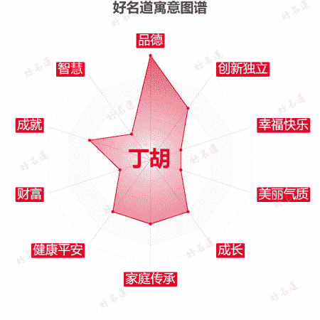 名字丁胡的寓意图谱