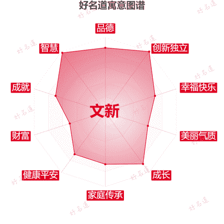 名字文新的寓意图谱