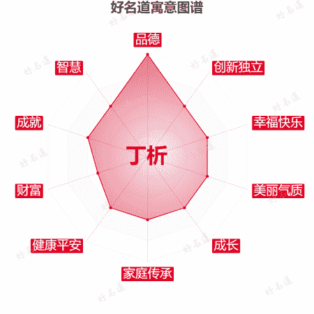 名字丁析的寓意图谱